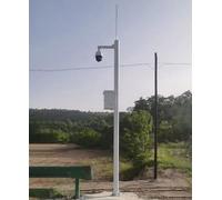 Poteau de Montage Robuste en Acier galvanisé pour caméras de Surveillance, Tige Utilitaire résistante aux intempéries pour éclairage Public/sécurité publique - 300 cm (9,8 pi)