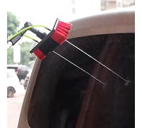 Poteau de nettoyage de fenêtre alimenté à l'eau avec brosse Teles de 12 m et tête de 30 cm pour nettoyage de panneaux solaires et photovoltaïques, idéal pour un nettoyage efficace et à grande portée