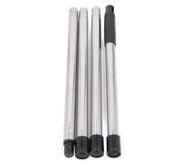 Poteau de nettoyage de gouttière télescopique en alliage d'aluminium, outil d'extension de 2 pieds à 8,2 pieds avec filetage universel de 3/4 pouces, nettoyeur de gouttière sans