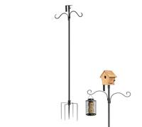 Poteau de nichoir - Poteau de Montage réglable Robuste pour nichoirs - Support Robuste avec Installation Facile - Kit de tiges en métal pour Lampes solaires, carillons éoliens, de Vigne, 193