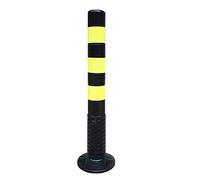 Poteau de Parking barrière de Parking, Poteau/Cone de Signalisation Poteau de barrière de Parking Durable Poteaux de Signalisation en Plastique Flexible avec Bandes Réfléchissantes