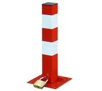 Poteau de parking - OUTIFRANCE - 8842010 - Rouge - Verrouillage par cadenas