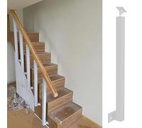 Poteau de rampe d'escalier réglable à 270° en métal noir pour escaliers, colonne balustre, support de balustrade de terrasse, installation facile, solution de sécurité durable