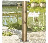 Poteau de robinet d'eau extérieur avec support de tuyau, robinet en laiton résistant au gel pour l'irrigation de pelouse et l'utilisation d'antigel