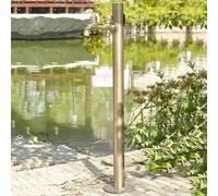 Poteau de robinet d'eau extérieur avec support de tuyau, robinet en laiton résistant au gel pour l'irrigation de pelouse et l'utilisation d'antigel