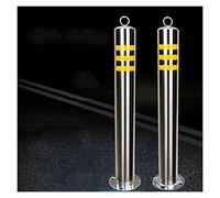 Poteau de signalisation en acier inoxydable - Délinéateur réfléchissant for allées, parkings et espaces publics(2pack/39.3in)