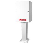 Poteau de Support pour Borne de Recharge pour Véhicules Électriques, Boîtier de Protection pour Chargeur de Véhicule Électrique, Sécurité et Antivol(50 * 60 * 25cm/2)
