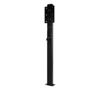 Poteau de Support pour Station de Charge EV, Socle de Recharge pour Véhicule Électrique, avec Panneau Arrière et Accessoires, Forte Compatibilité(Black)