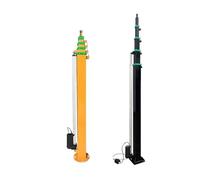 Poteau de surveillance de levage manuel, treuil mécanique télescopique manuel personnalisé, mât de levage 3/4/5/6/7/8/9m(4M)