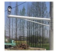 Poteau de Surveillance pour caméra, 78,7 Pouces, Blanc - Installation Facile, Fixation Murale extérieure pour caméras de sécurité IP/PTZ, Tube en Acier Durable (diamètre 2,4 Pouces, Longueur