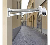 Poteau de Surveillance pour caméra, Poteau de sécurité Universel de 1,5 m - Support de Surveillance en Acier Inoxydable pour caméras dôme, Bullet et sphériques - Rallonge résistante aux Inte