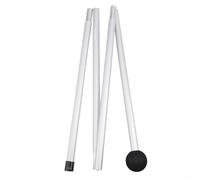Poteau de tente - Mât télescopique réglable - Convient pour tente de camping - Accessoires de tente de camping (tête plate de 1,6 m)