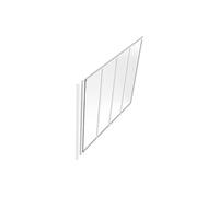Poteau de terminaison pour verrière en aluminium thermolaqué - H130 cm - Blanc - BAYVIEW