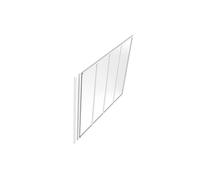 Poteau de terminaison pour verrière en aluminium thermolaqué - H130 cm - Blanc - BAYVIEW