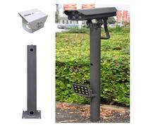 Poteau de vidéosurveillance en Acier galvanisé de 3 Pouces pour Les caméras de sécurité, Poste de Surveillance résistant aux intempéries avec Angle réglable, 1.2m Hauteur extérieur