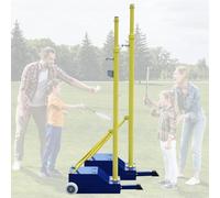 Poteau de volley-ball avec filet de volley-ball/filet de badminton, poteaux de volley-ball/badminton, avec roues et filet, poteaux de volley-ball pour jardin, hauteurs réglables