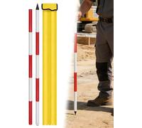 Poteau d'enquête en aluminium for le marquage de construction d'enquête sur site(Rivets,78.74 inch)