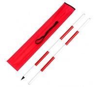 Poteau d'enquête en aluminium,Tige de prisme sectionnelle amovible, | Haute stabilité,avec sac rangement,poteau de marquage en alliage d'aluminium épaissi,for l'étude technique,construction route