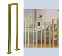 Poteau d'escalier en fer forgé pour cage d'escalier et entrée de sous-sol - Main courante de 80 cm pour personnes handicapées et personnes âgées - Support de balustrade de 20 cm de large, durable et