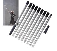 Poteau d'extension de Rouleau à Peinture Kuuleyn, Tige d'extension réglable multifonctionnelle, Poteau Amovible segmenté en Acier Inoxydable de 13,1 Pieds 10 avec Adaptateur