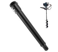 Poteau d'extension de tarière, rallonge de foret tarière en métal 12 pouces facile à installer Extension foret trou en spirale jardin