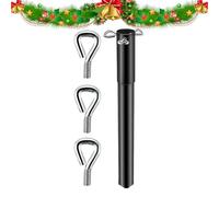 Poteau d'extension pour arbre - Support métallique pour poteau, support artificiel résistant à l'usure, décoration festive, support durable, support réglable pour décoration