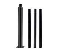 Poteau ÉClairage Public 4M Fer Galvanisé, MâT Lampadaire ExtéRieur, Support | Lampes Solaires Jardin Rue Parking, Fixation Sol, Base CarréE 20 X 20 Cm, Hauteur 4 M, Acier Robuste