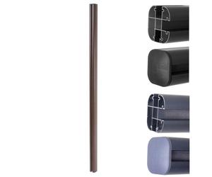 Poteau en aluminium pour clôture Sarthe en WPC pilier système de connexion 1 86 - anthracite