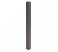Poteau en aluminium Sarthe clôture WPC, poteau pilier, système enfichable ~ 98cm, gris