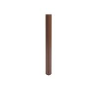 Mendler Poteau pilier en aluminium Sarthe – Clôture WPC, système enfichable 98 cm – Brun marron