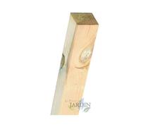 Poteau En Bois Carré 9 X 9 Cm, Hauteur 190 Cm. Utile Pour La Construction De Clôtures, Carrés..