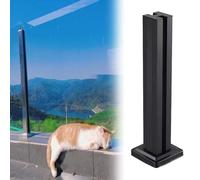 Poteau en verre trempé pour balustrades en verre sans cadre, système de support de balustre de balcon et d'escalier