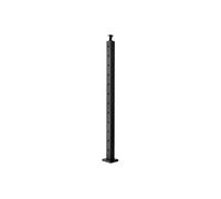 Poteau Garde Corps Poteau Rampe d'Escalier à Câble 106,7x2,54x5,08cm Noir