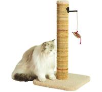 Poteau griffoir chat - ZOLUX - Sisal - Avec jouet suspendu - 60 cm - Boréal - Beige