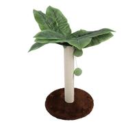 Poteau griffoir pour chat avec 3 balles suspendues, protection contre les rayures de meubles recouverte de sisal, arbre à chat stable pour une utilisation en intérieur, idéal pour le jeu de chatons et
