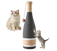 Poteau griffoir pour chat - Poteau à gratter vertical avec balle interactive - Design bouteille de vin - Jouet de divertissement interactif multifonction résistant aux rayures pour le véhicule