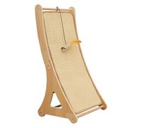 Poteau griffoir pour chat : tour de jeu interactive, colonne en sisal amovible, souris jouet | Structure stable qui ne se détache pas et facile à assembler pour le soin quotidien des griffes d
