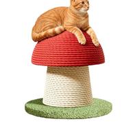 Poteau griffoir pour chat : tour griffoir moderne en forme de champignon, zone de jeux inspirée d'un château, poteau en sisal naturel | centre d'activités d'escalade pour salle de sport de jeu