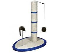 Poteau griffoir - Trixie - Scratch Me - Sisal naturel - 50 cm - Jouet suspendu
