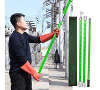 Poteau Haute Tension - Jaune-Vert, Poteau de Commande de l'interrupteur de Puissance pour la Maintenance de la Ligne/Les défauts électriques (Vert, 4 Sections - 197/5 mètres/16,4 Pieds)