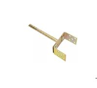 POTEAU KOTARBAU Support de Poteau en U réglable 0-160 mm - tige 190 mm À Bétonner