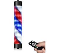 Poteau Lumineux LED Rotatif For Barbier, Applique Murale D'extérieur, Enseigne De Barbier Étanche Avec Bandes Lumineuses, Semi-circulaire, Étanche, Économie D'énergie, Télécommande(Gold,95cm)