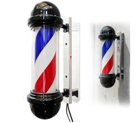 Poteau lumineux pour barbier, lumière LED à rayures rotatives pour Salon de coiffure, panneau ouvert étanche pour salon de coiffure pour une utilisation en extérieur