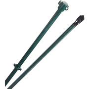Poteau Métallique Plastifié Taille 1.5 M Vert