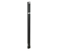 Poteau pour corbeille murale extérieur basculante 27 litres H 98,5 cm gris