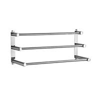 Poteau pour Serviette Towel Rail 3-Tier Bath Stainless Steel Wall Mounted Holder Bar for Kitchen Bathroom Holder/60cm(80Cm)