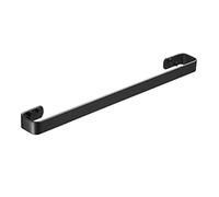 Poteau pour Serviette Towel Rail Bar, Solid Thick Black for Bedroom Kitchen Office Bar Holder(50Cm)