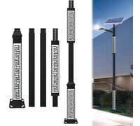 Poteau solaire galvanisé à chaud, pour éclairage extérieur autonome, convient à tous les types de lampadaires solaires à LED, route de village, jardin, terrasse et sécurité (6 mètres)