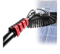 Poteau télescopique High Clean de 3,6 à 12 m, nettoyeur de vitres télescopique, toit de véranda extensible, pour le nettoyage des panneaux photovoltaïques des murs en verre des fenêtres,7.2M/24FT