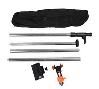 Poteau télescopique réglable de 9,84 pieds, 3.0m, tige de montage de niveau en alliage d'aluminium, Interface 6mm et 15.2mm